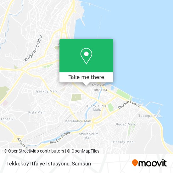 Tekkeköy İtfaiye İstasyonu map