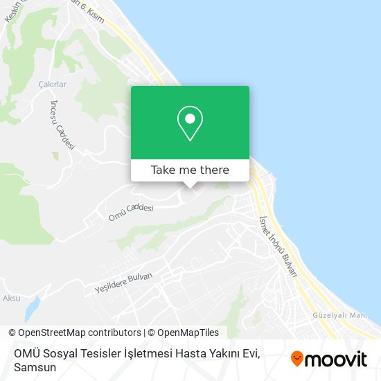 OMÜ Sosyal Tesisler İşletmesi Hasta Yakını Evi map