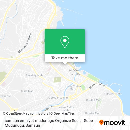 samsun emniyet mudurlugu Organize Suclar Sube  Mudurlugu map