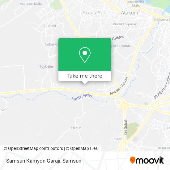 Samsun Kamyon Garajı map