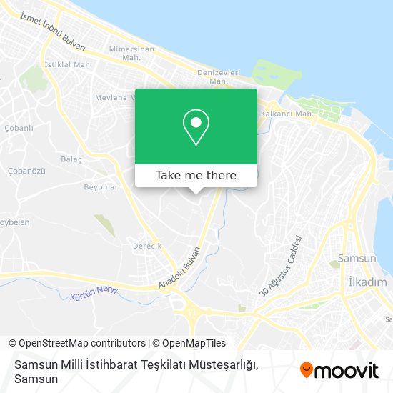 Samsun Milli İstihbarat Teşkilatı Müsteşarlığı map