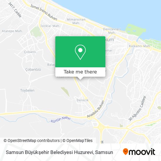 Samsun Büyükşehir Belediyesi Huzurevi map