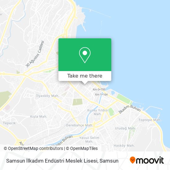 Samsun İlkadım Endüstri Meslek Lisesi map