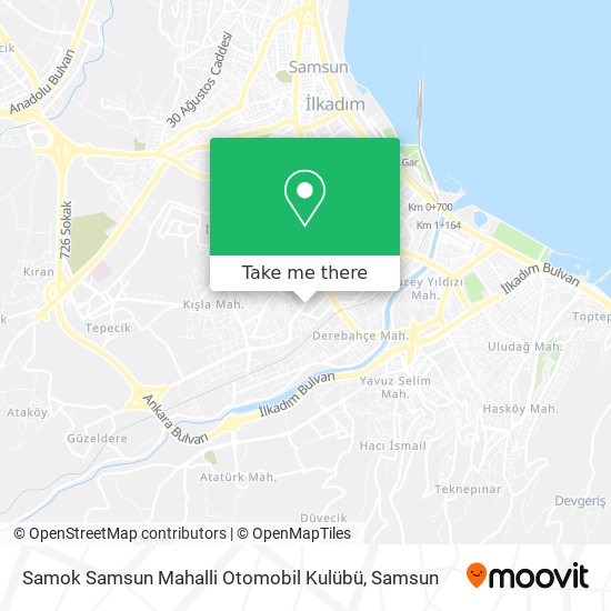 Samok Samsun Mahalli Otomobil Kulübü map