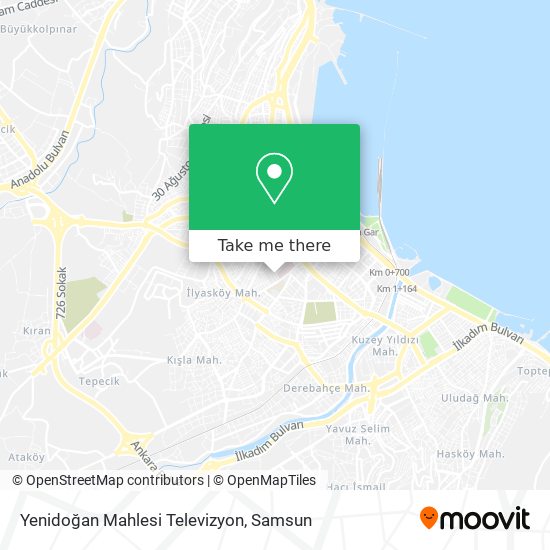 Yenidoğan Mahlesi Televizyon map