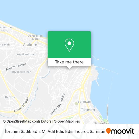 İbrahim Sadik Edis M. Adil Edis Edis Ticaret map