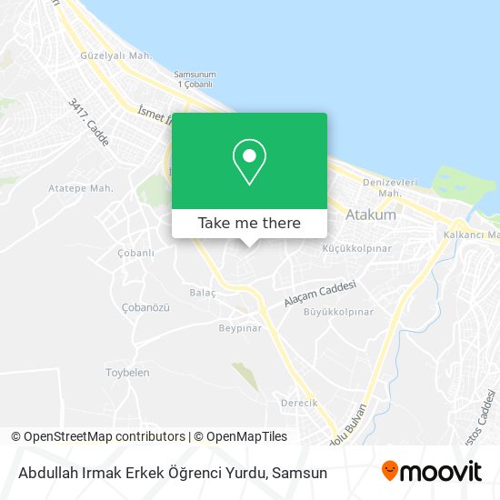 Abdullah Irmak Erkek Öğrenci Yurdu map