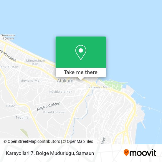 Karayollari 7. Bolge Mudurlugu map