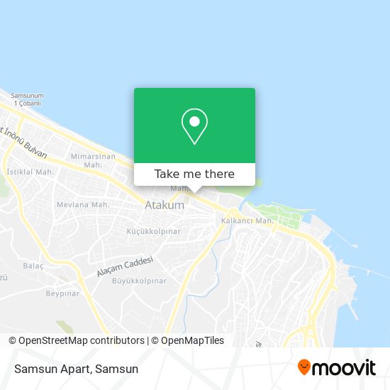 Samsun Apart map