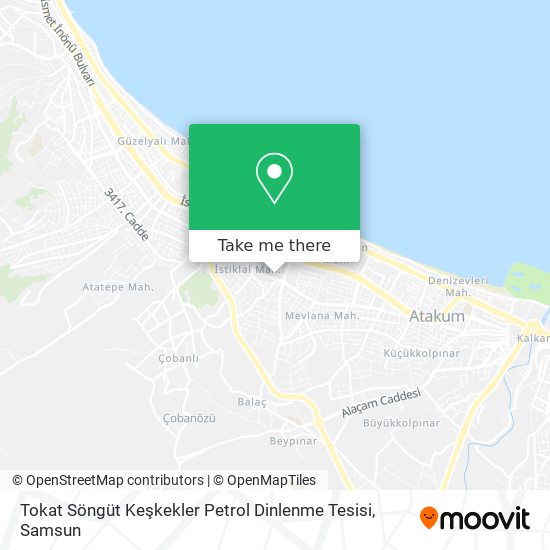 Tokat Söngüt Keşkekler Petrol Dinlenme Tesisi map