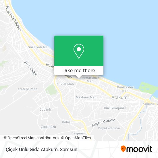 Çiçek Unlu Gıda Atakum map
