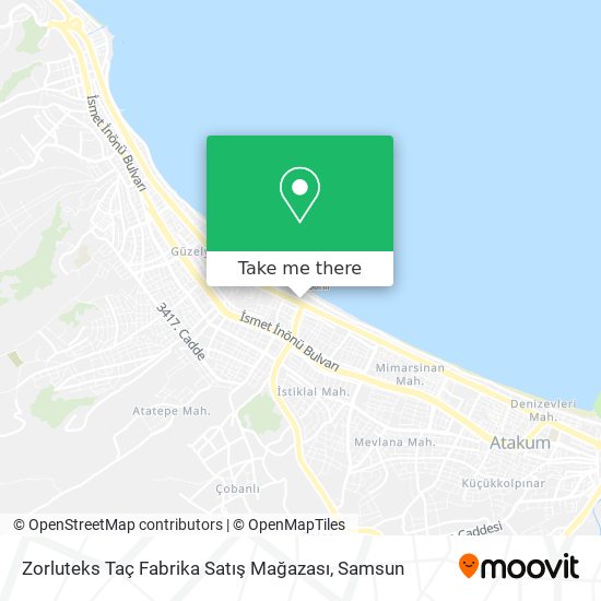 Zorluteks Taç Fabrika Satış Mağazası map