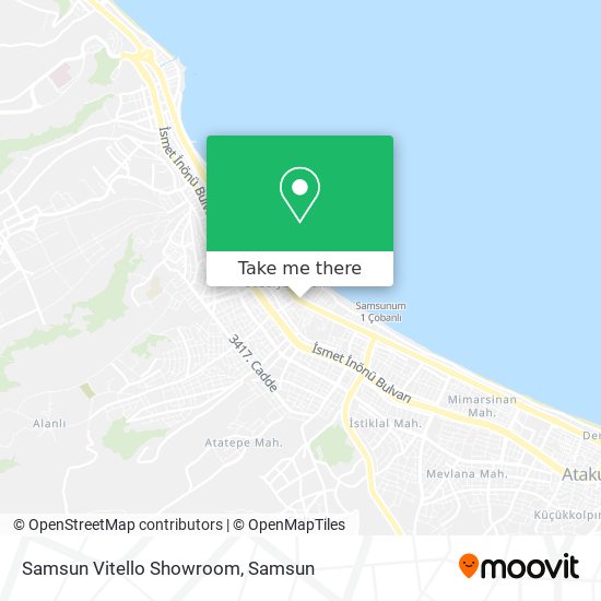 Samsun Vitello Showroom map