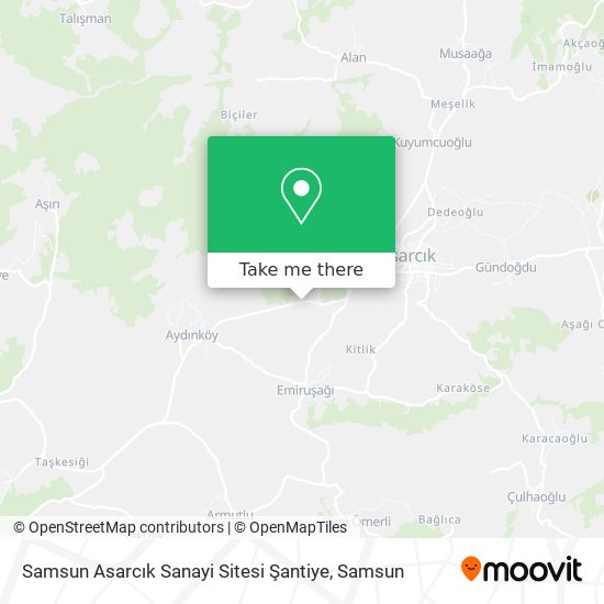 Samsun Asarcık Sanayi Sitesi Şantiye map