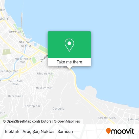 Elektrikli Araç Şarj Noktası map