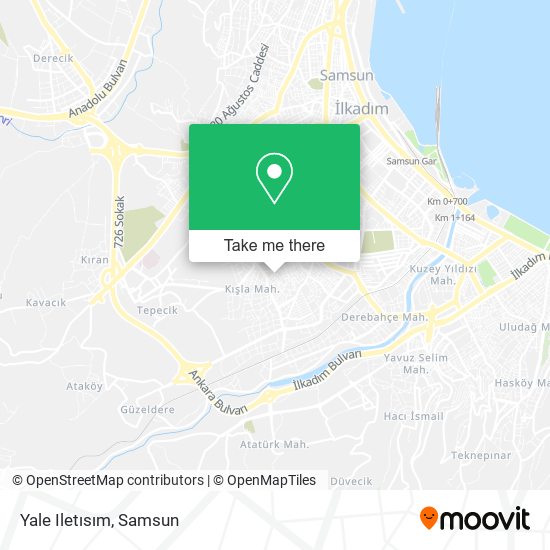 Yale Iletısım map