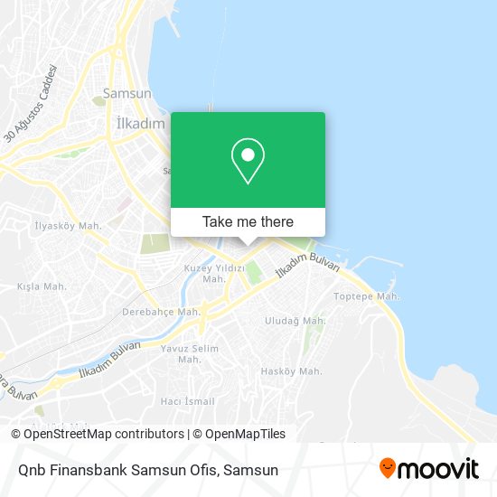 Qnb Finansbank Samsun Ofis map