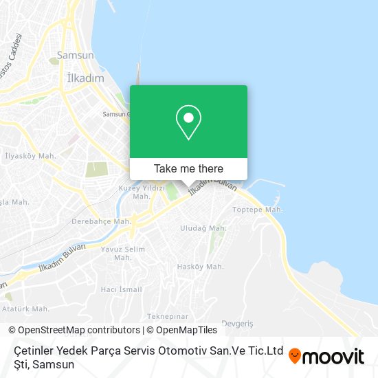 Çetinler Yedek Parça Servis Otomotiv San.Ve Tic.Ltd Şti map