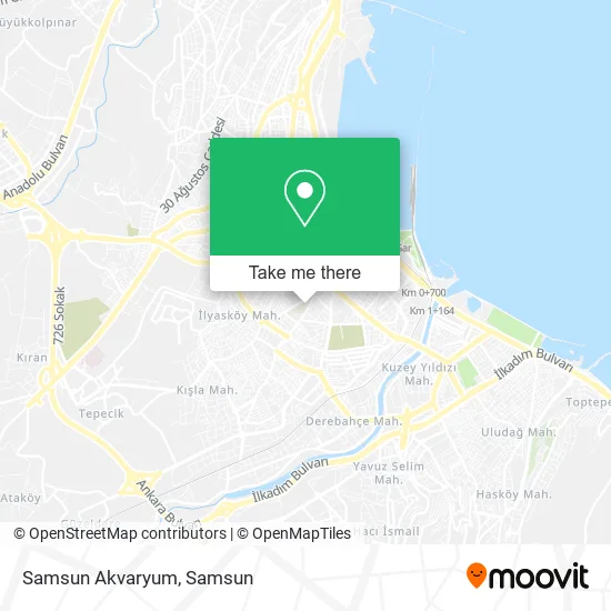 Samsun Akvaryum map