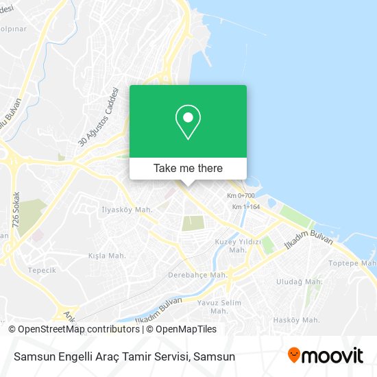 Samsun Engelli Araç Tamir Servisi map