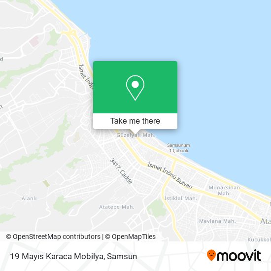 19 Mayıs Karaca Mobilya map