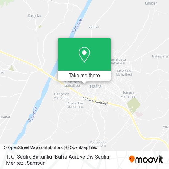 T. C. Sağlık Bakanlığı Bafra Ağız ve Diş Sağlığı Merkezi map