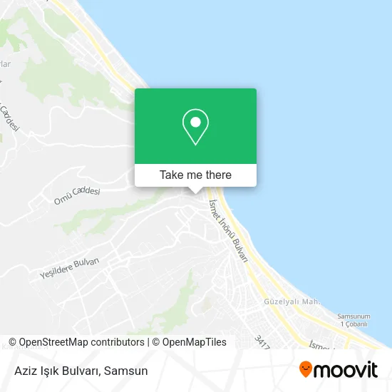 Aziz Işık Bulvarı map