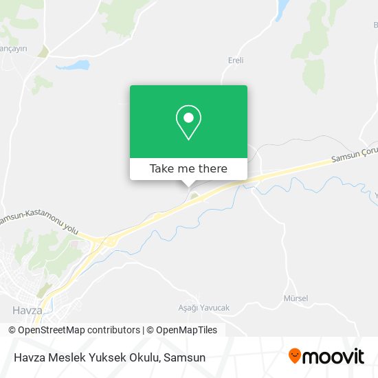 Havza Meslek Yuksek Okulu map