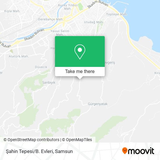 Şahin Tepesi/B. Evleri map