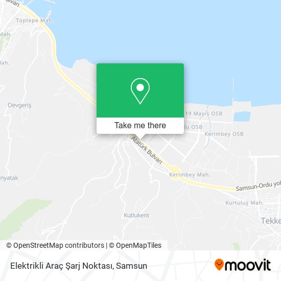 Elektrikli Araç Şarj Noktası map