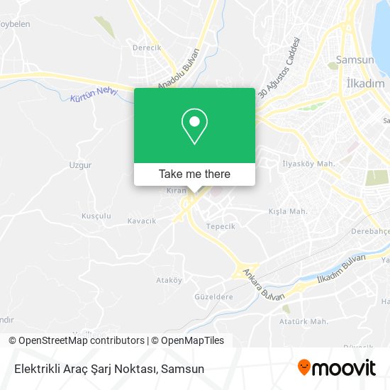 Elektrikli Araç Şarj Noktası map