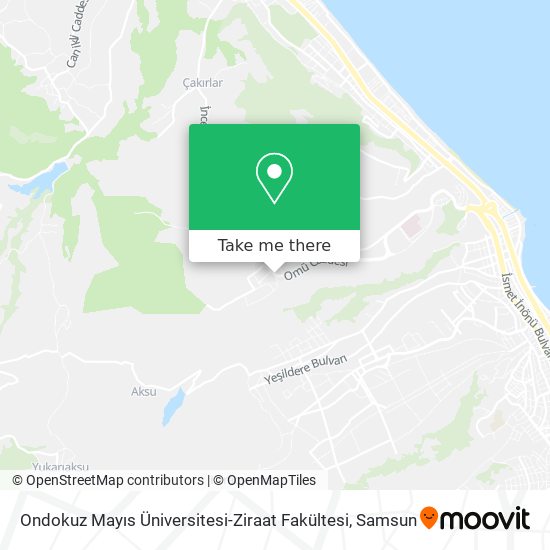 Ondokuz Mayıs Üniversitesi-Ziraat Fakültesi map