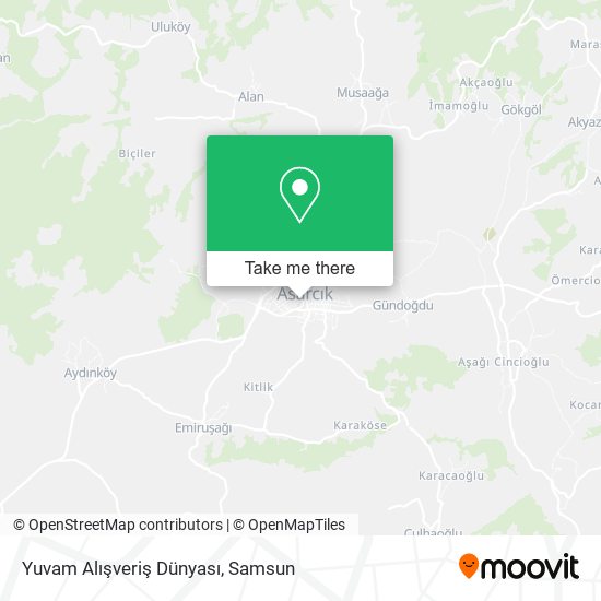 Yuvam Alışveriş Dünyası map