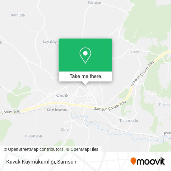Kavak Kaymakamlığı map