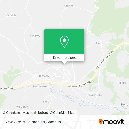 Kavak Polis Lojmanları map