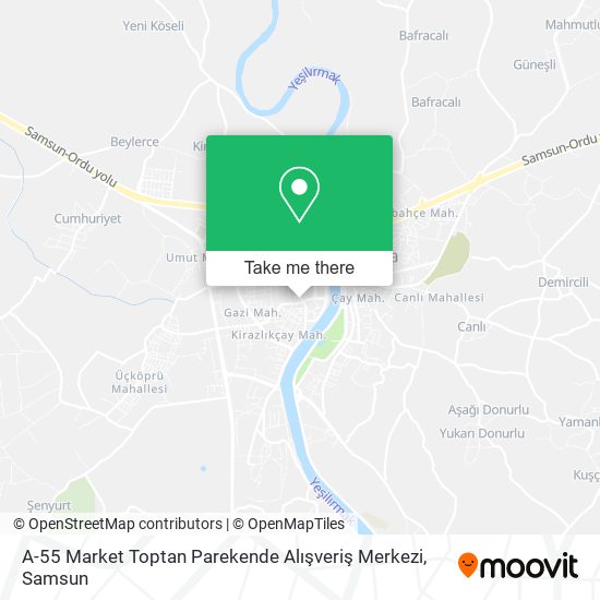 A-55 Market Toptan Parekende Alışveriş Merkezi map