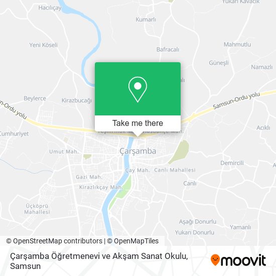 Çarşamba Öğretmenevi ve Akşam Sanat Okulu map