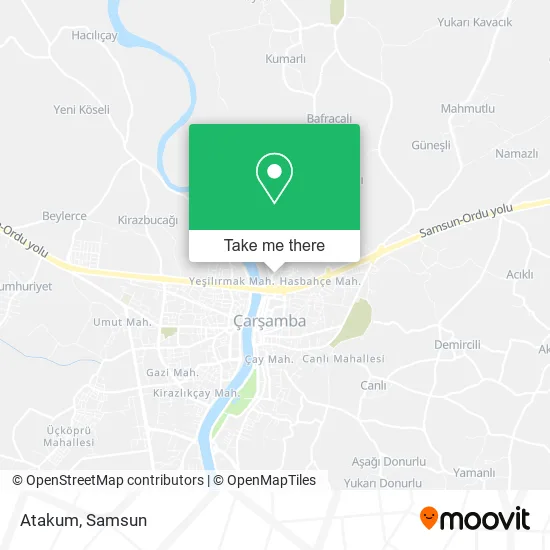Atakum map