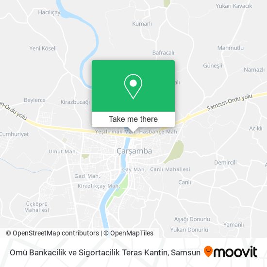 Omü Bankacilik ve Sigortacilik Teras Kantin map