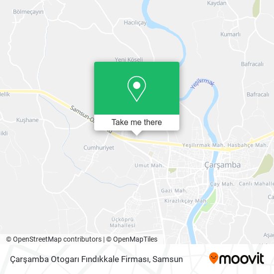Çarşamba Otogarı Fındıkkale Firması map