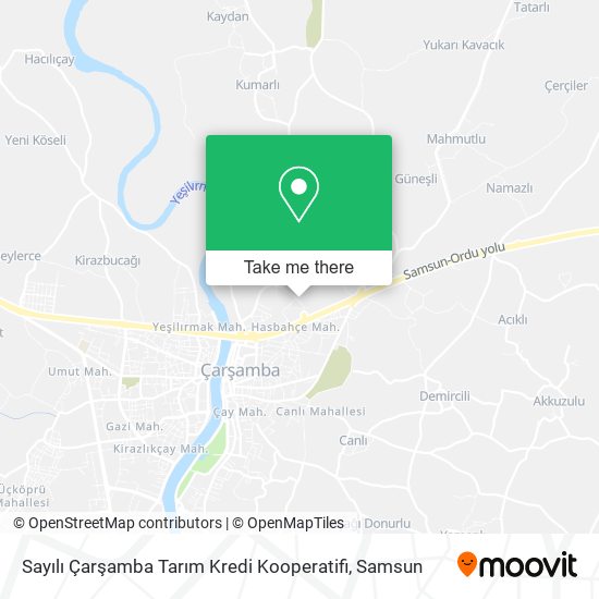 Sayılı Çarşamba Tarım Kredi Kooperatifi map