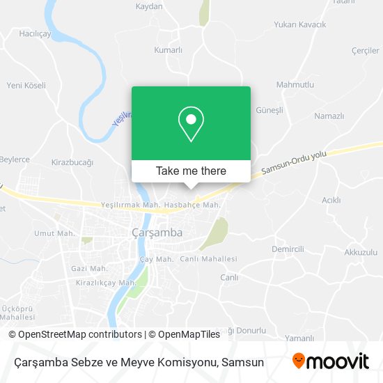 Çarşamba Sebze ve Meyve Komisyonu map