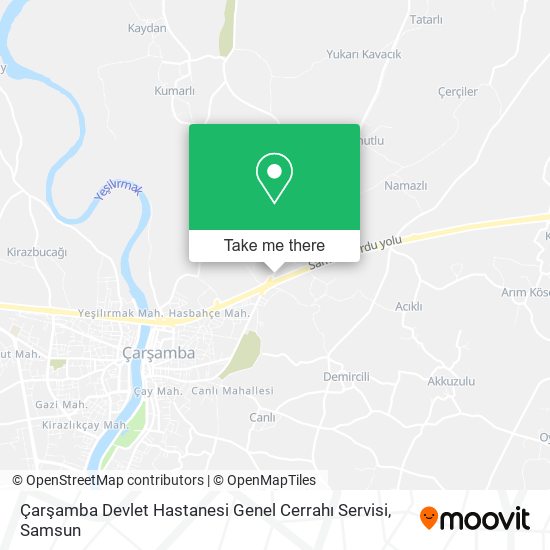 Çarşamba Devlet Hastanesi Genel Cerrahı Servisi map