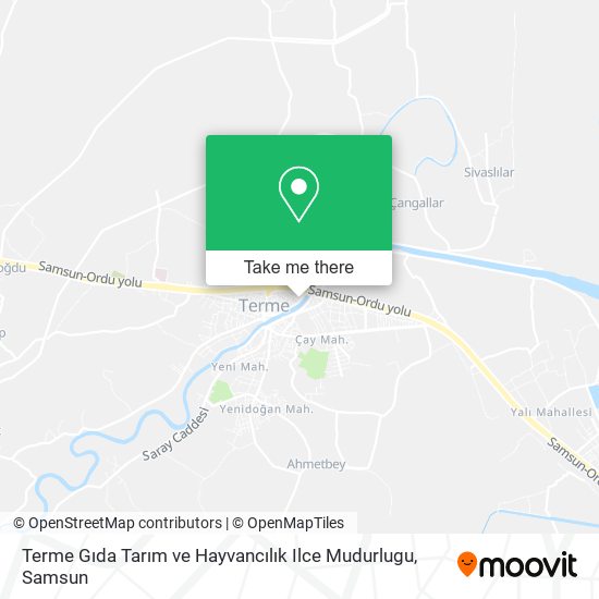 Terme Gıda Tarım ve Hayvancılık Ilce Mudurlugu map