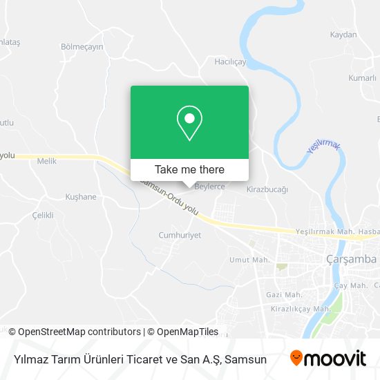 Yılmaz Tarım Ürünleri Ticaret ve San A.Ş map