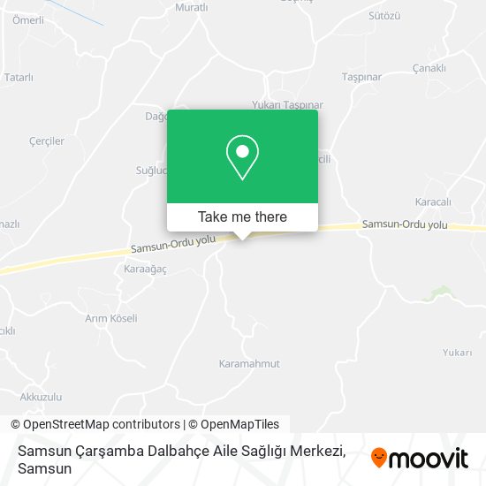 Samsun Çarşamba Dalbahçe Aile Sağlığı Merkezi map