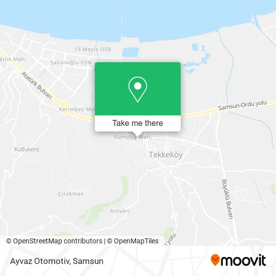 Ayvaz Otomotiv map
