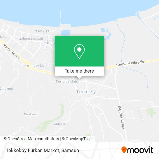 Tekkeköy Furkan Market map