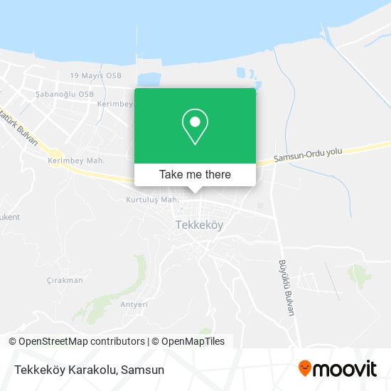 Tekkeköy Karakolu map