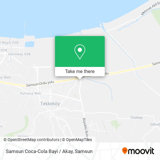Samsun Coca-Cola Bayi / Akay map